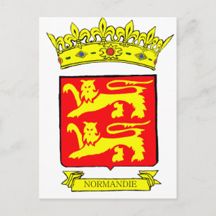 BLASON NORMANDIE POSTCARD