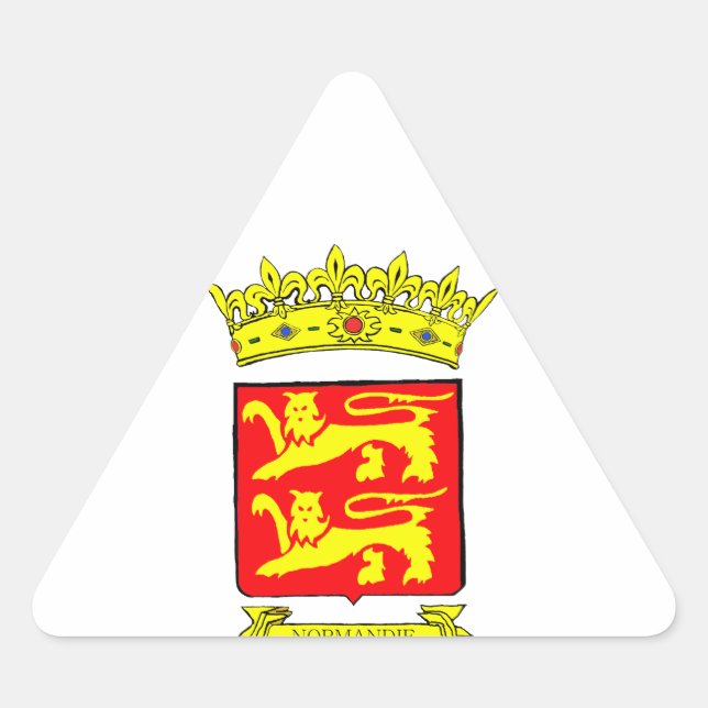 BLASON NORMANDY TRIANGLE STICKER (Front)