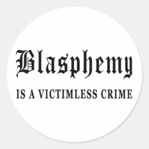 Blasphemy Classic Round Sticker