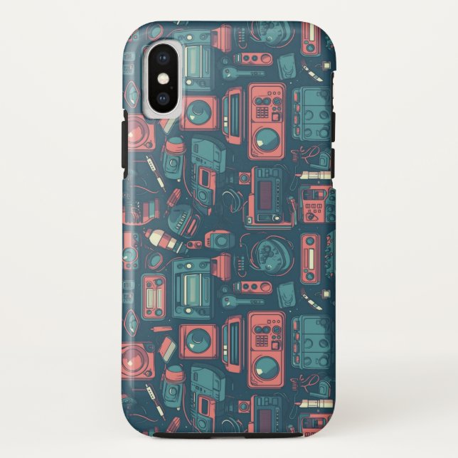 Blast From the Past: 80's Tech Case-Mate iPhone Case (Back)