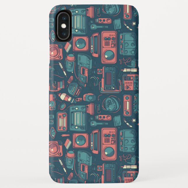 Blast From the Past: 80's Tech Case-Mate iPhone Case (Back)