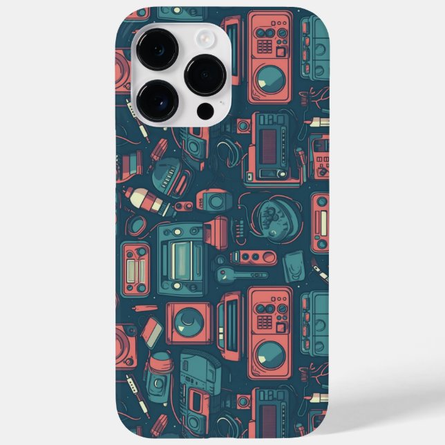 Blast From the Past: 80's Tech Case-Mate iPhone Case (Back)