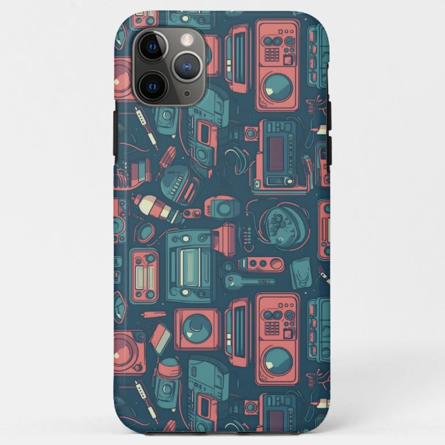 Blast From the Past: 80's Tech Case-Mate iPhone Case (Back)