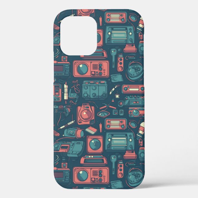 Blast From the Past: 80's Tech Case-Mate iPhone Case (Back)