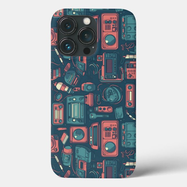Blast From the Past: 80's Tech Case-Mate iPhone Case (Back)
