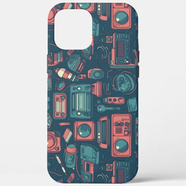 Blast From the Past: 80's Tech Case-Mate iPhone Case (Back)