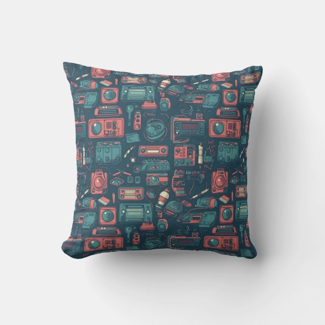 Blast From the Past: 80's Tech Cushion (Front)