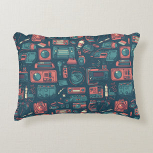 Blast From the Past: 80's Tech Decorative Cushion