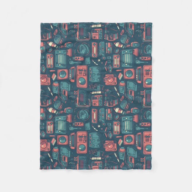 Blast From the Past: 80's Tech Fleece Blanket (Front)
