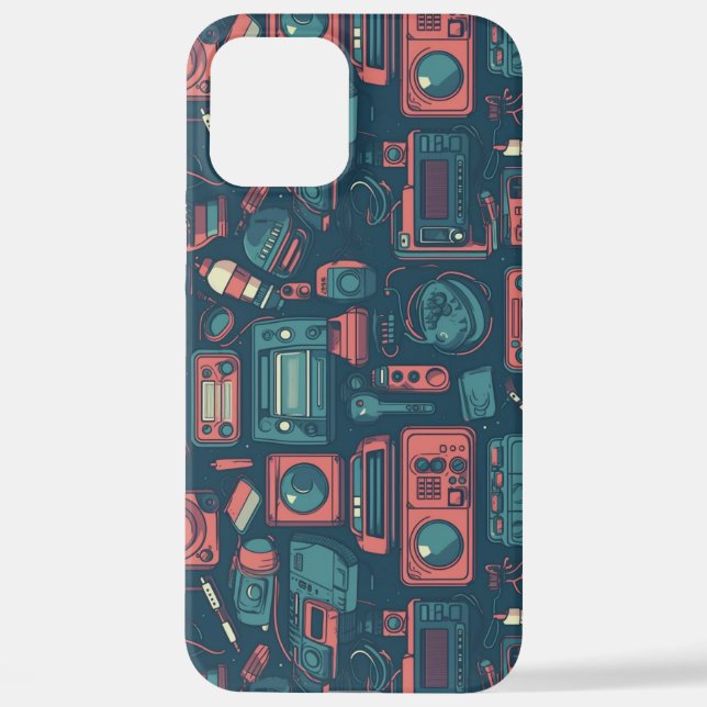 Blast From the Past: 80's Tech iPhone Case (Back)