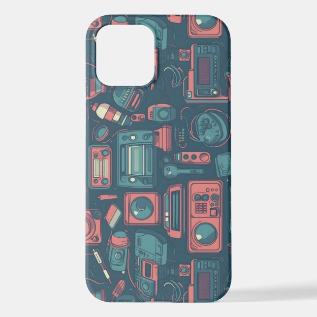 Blast From the Past: 80's Tech iPhone Case (Back)