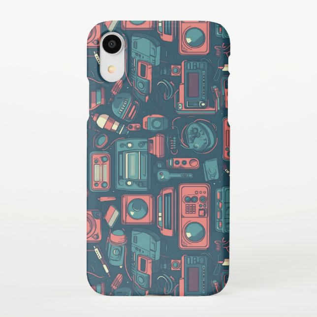 Blast From the Past: 80's Tech iPhone Case (Back)