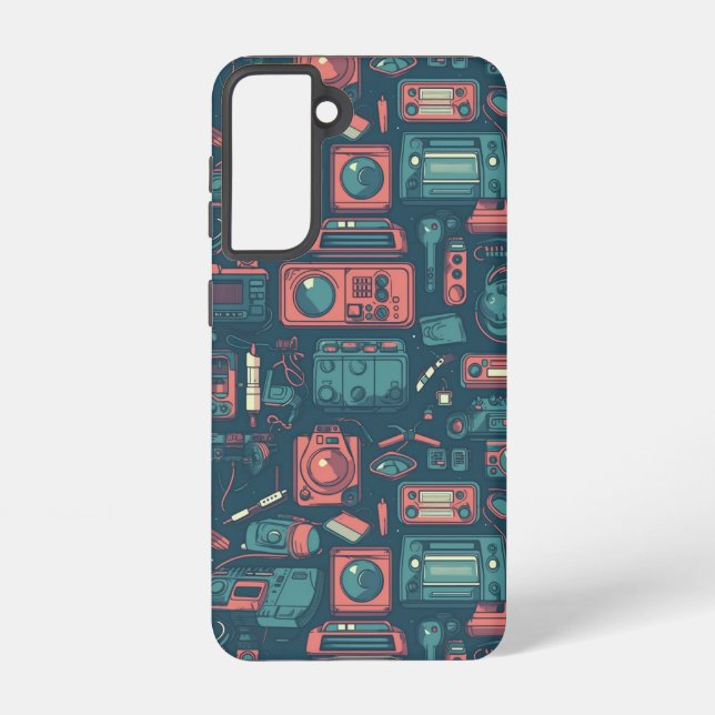 Blast From the Past: 80's Tech Samsung Galaxy S21 Case (Back)