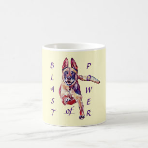 Blast of Power Painted Belgian Malinois Mug
