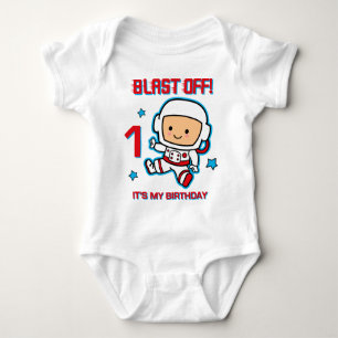 Blast Off 1st Birthday Infant Creeper