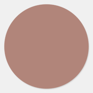 Blast-off bronze  (solid colour)  classic round sticker
