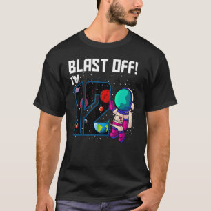 Blast Off I'm 12 Birthday Astronaut 12th Space Par T-Shirt