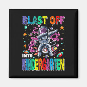 Blast Off Into Kindergarten Rocket Back To School Magnet