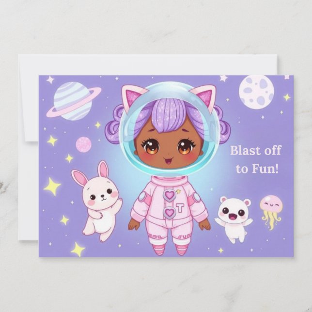 Blast Off Invitation (Front)