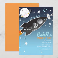 Blast Off Rocket Ship Space Birthday Party