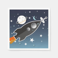 Blast Off Rocket Ship Space Birthday Party