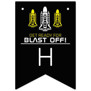 Blast Off! Space Shuttles, Birthday Bunting