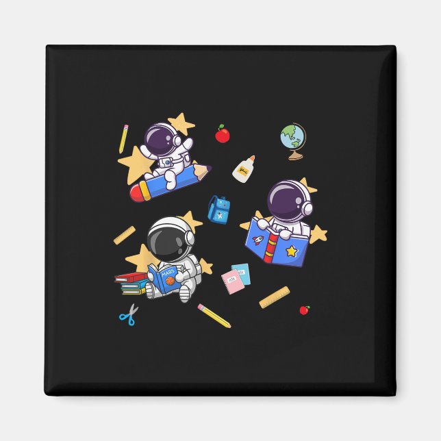 Blast Off To Learning Ck To School Astronaut  Magnet (Front)