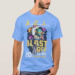 Blast Off To My 20th Solar Orbit, 20th Birthday As T-Shirt