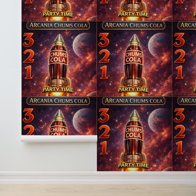 Blast off with chums cola nursery wallpaper (Application)