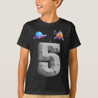 Blasting Into Outer Space 5 Year Old 5th Birthday