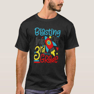 Blasting Off Into 3rd Grade Back To School Space R T-Shirt