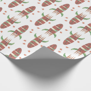 Blasting Rocket Wrapping Paper