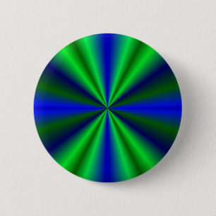 blau grün Regenbogen 6 Cm Round Badge
