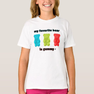 Blau, grüne und rote Gummibärchen Abbildung T-Shirt