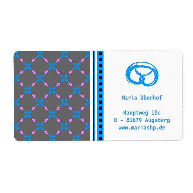 Blau rosa Bayrisch (Front)