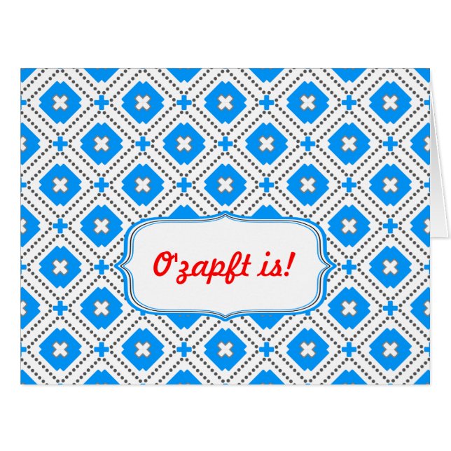 Blau weiß Minimalistisch (Front Horizontal)