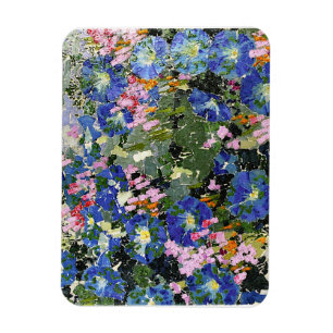 Blau Widen, colourful artwork by Augusto Giacomett Magnet