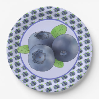 Blaubeeren Pappteller Paper Plate