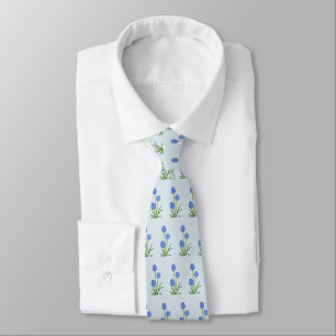 Blaue Blumen Tie