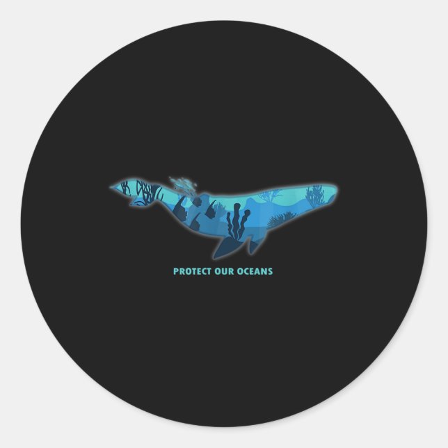 Blauwal Environmental Protection, Climate Protecti Classic Round Sticker (Front)