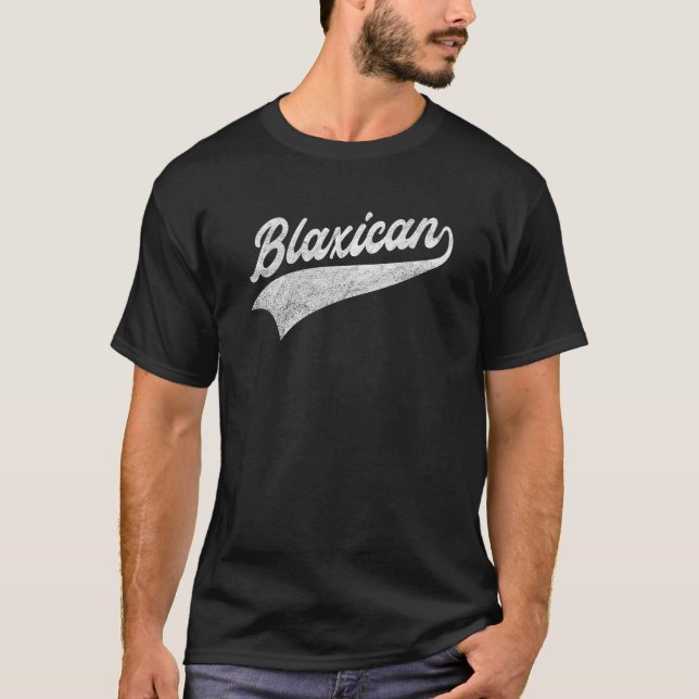 Blaxican Half Black Half Mexican African American  T-Shirt (Front)