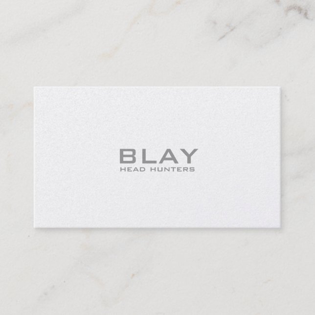 BLAY, head hunters Business Card (Front)