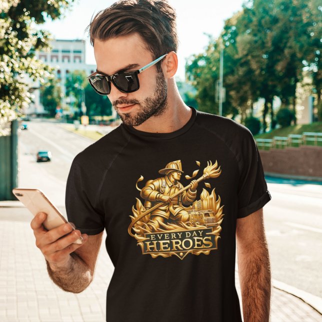 Blaze Crest: Iconic Emblem of Firefighters T-Shirt (Creator Uploaded)