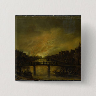 Blaze in Amsterdam 15 Cm Square Badge