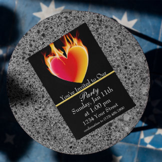 Blaze of Glory: Join Us for an Epic Fire Party! Invitation