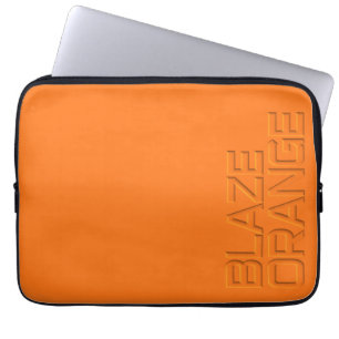 Blaze Orange High Visibility Hunting Laptop Sleeve