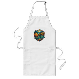 Blaze the Trail – Inspirational Typography T-Shirt Long Apron