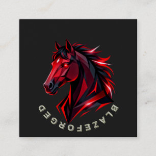 BlazeForge Horse Business Card