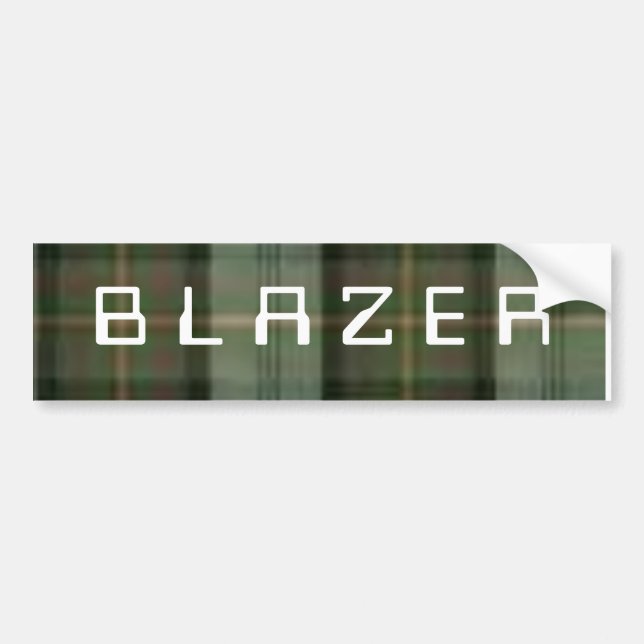 blazer bumper sticker (Front)