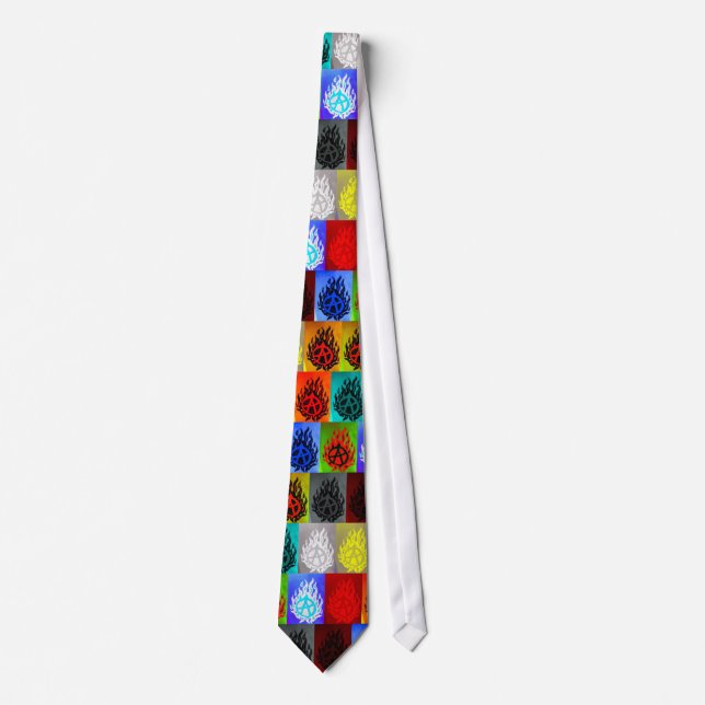 Blazin' Anarchy-New Logo-Patchwork Tie (Front)